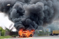 25.06.2020 – Pożar samochodu – Katowice
